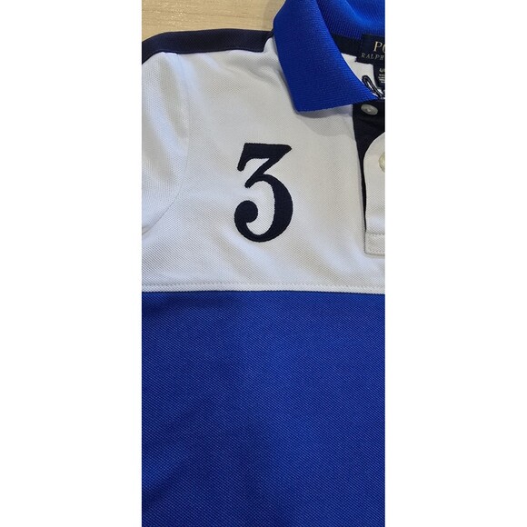 Ralph Lauren Polo Shirt Boys 4 Big Pony Number Crest Preppy Designer Sport Youth - Picture 3 of 5